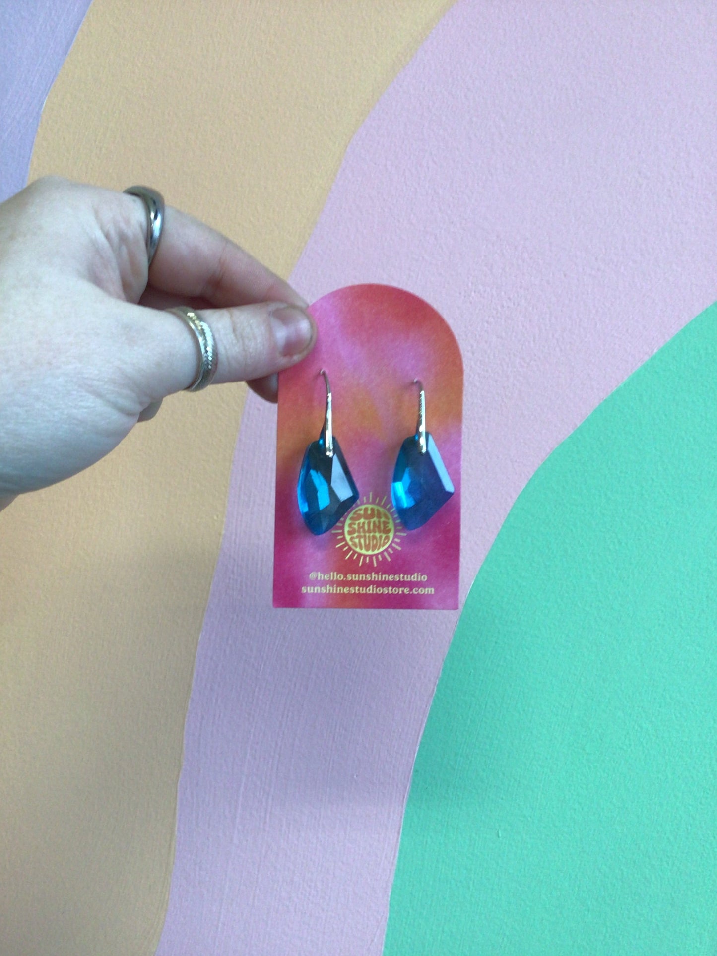 Artificial Gem Earrings