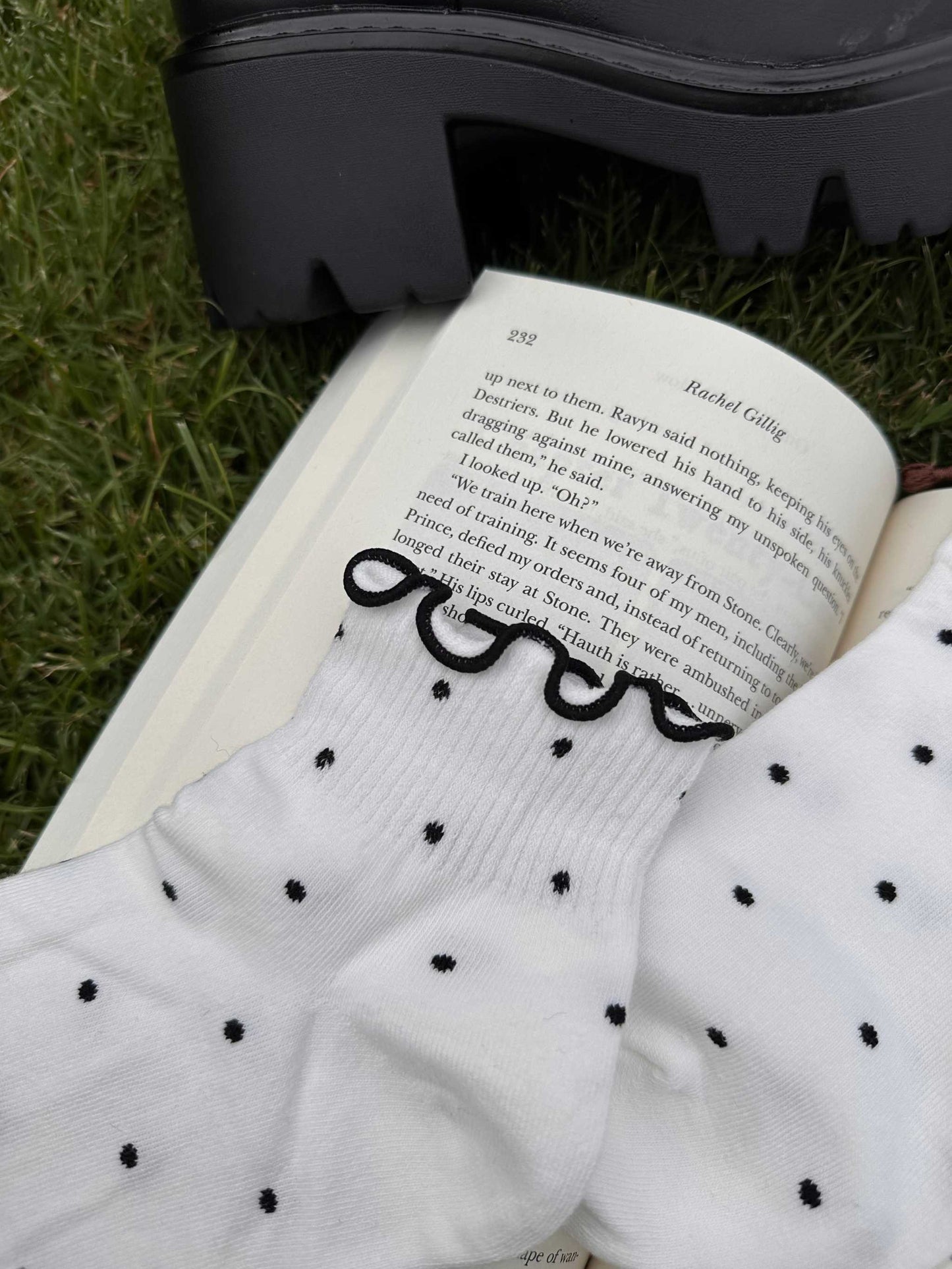 Gothic Fantasy Reader Socks