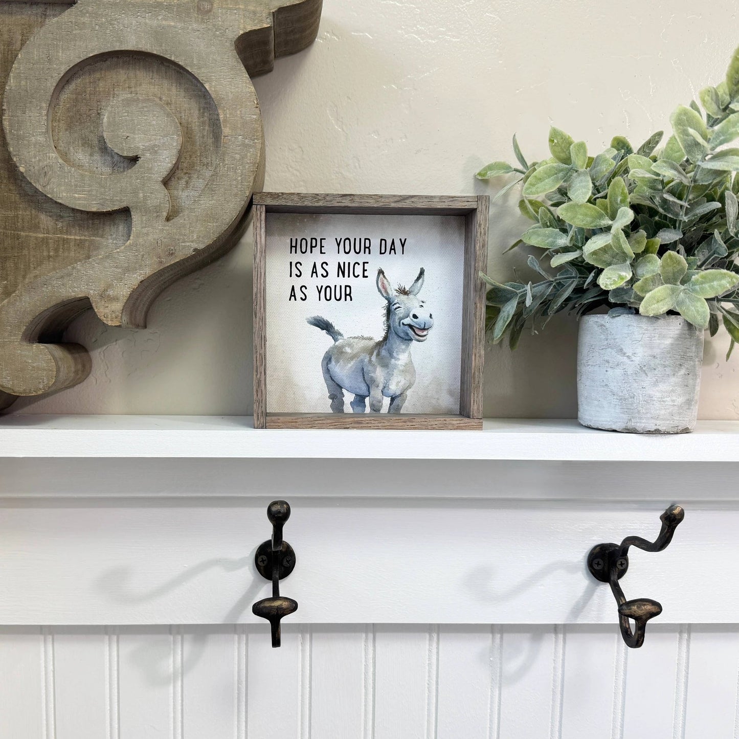 Hope Your Day is as Nice as Your Ass - Funny Animal Canvas by Hangout Home