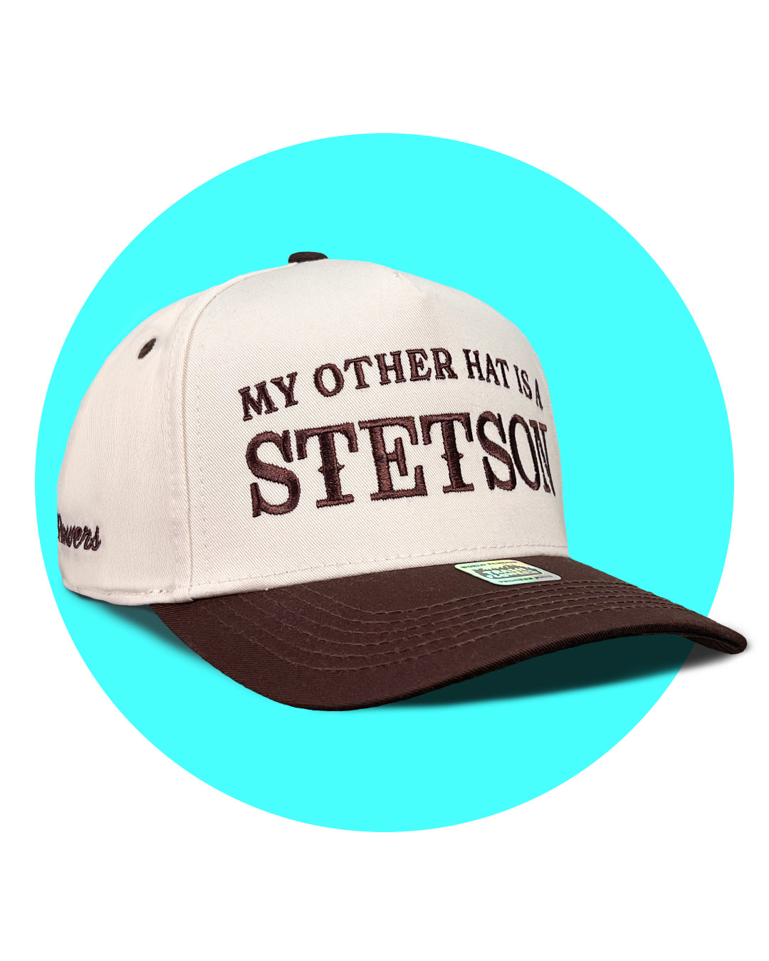 My Other Hat is a Stetson Brown/Tan Snapback Trucker Hat