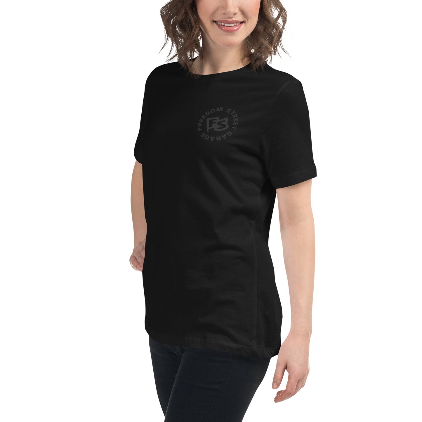 Women's Black-out Flag Relaxed T-Shirt