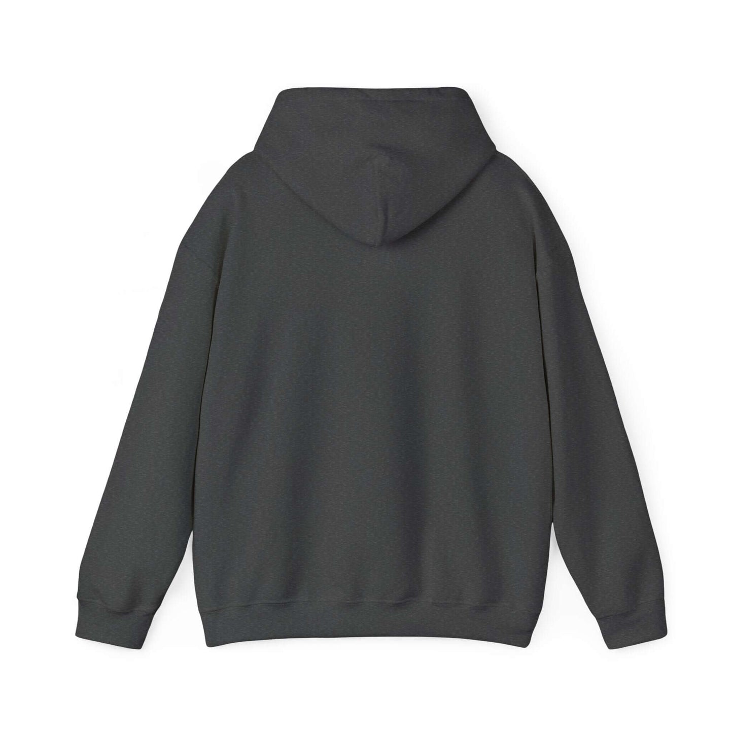 Dark gray hoodie on a white background