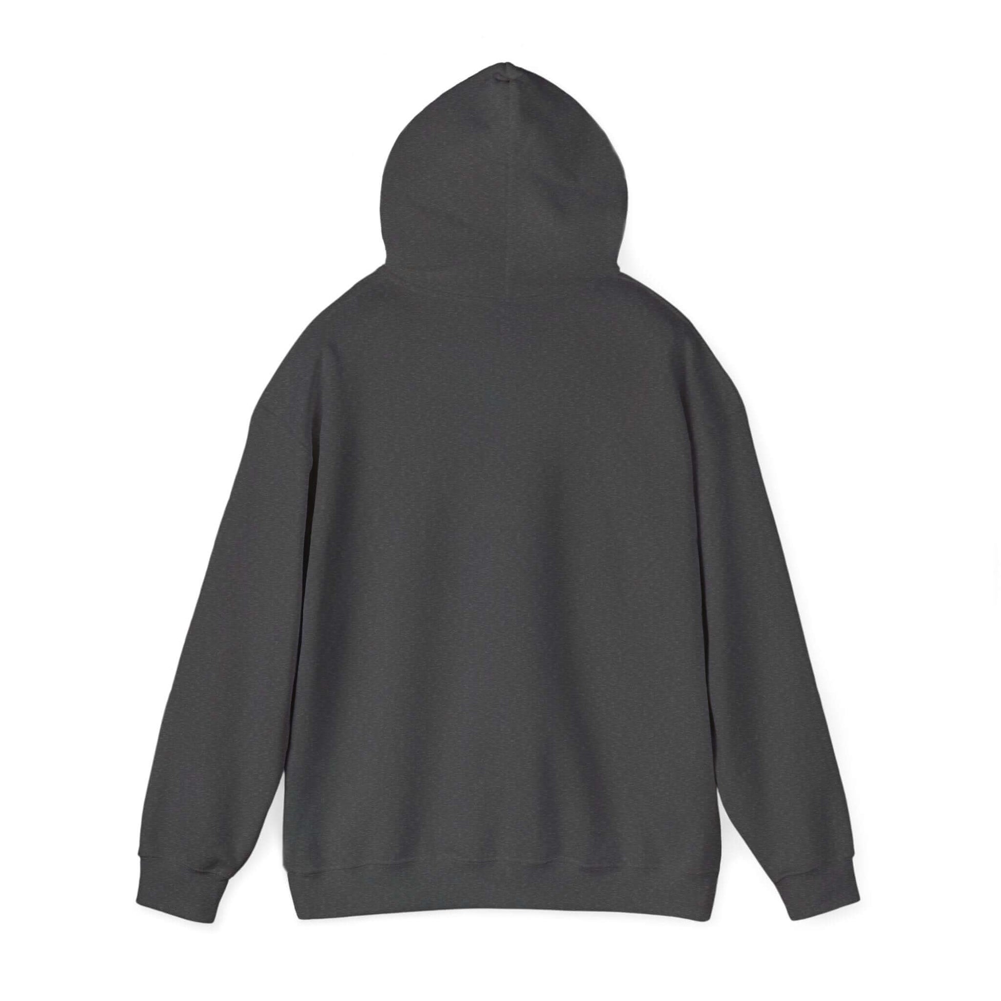 Dark gray hoodie on a white background