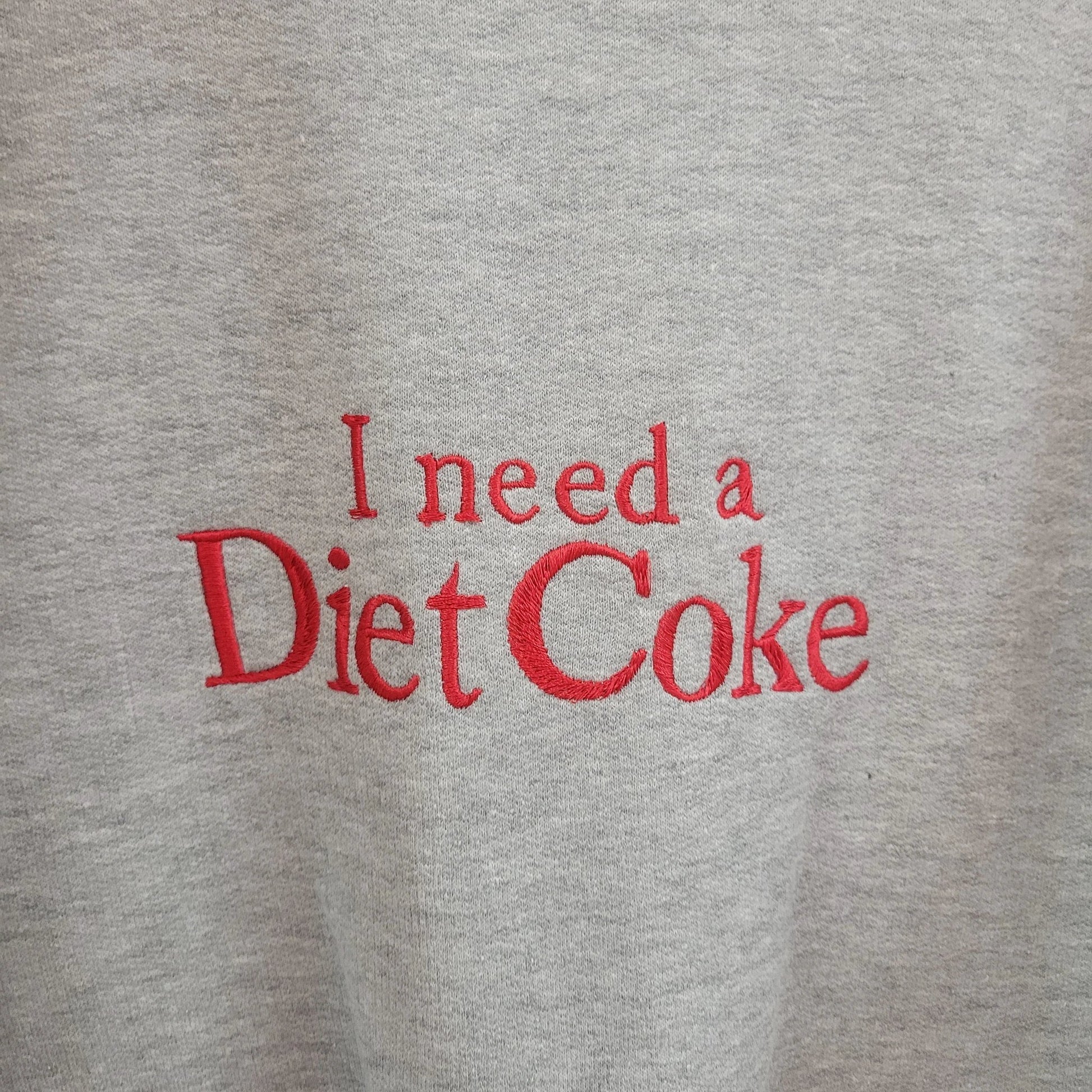 "I Need a Diet Coke" - Embroidered Top by Sunshine Studio