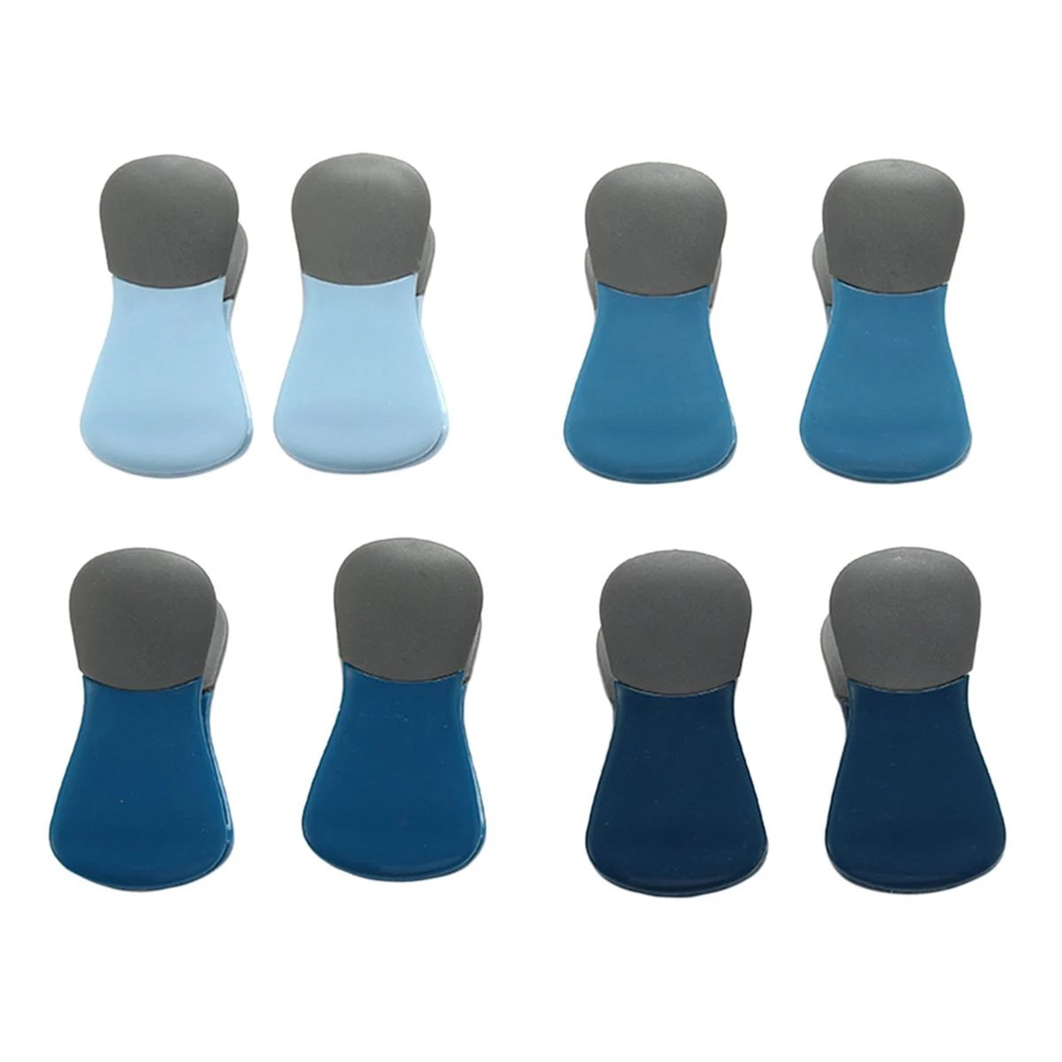 8-Piece Magnetic Bag Clip Set, Blue-2