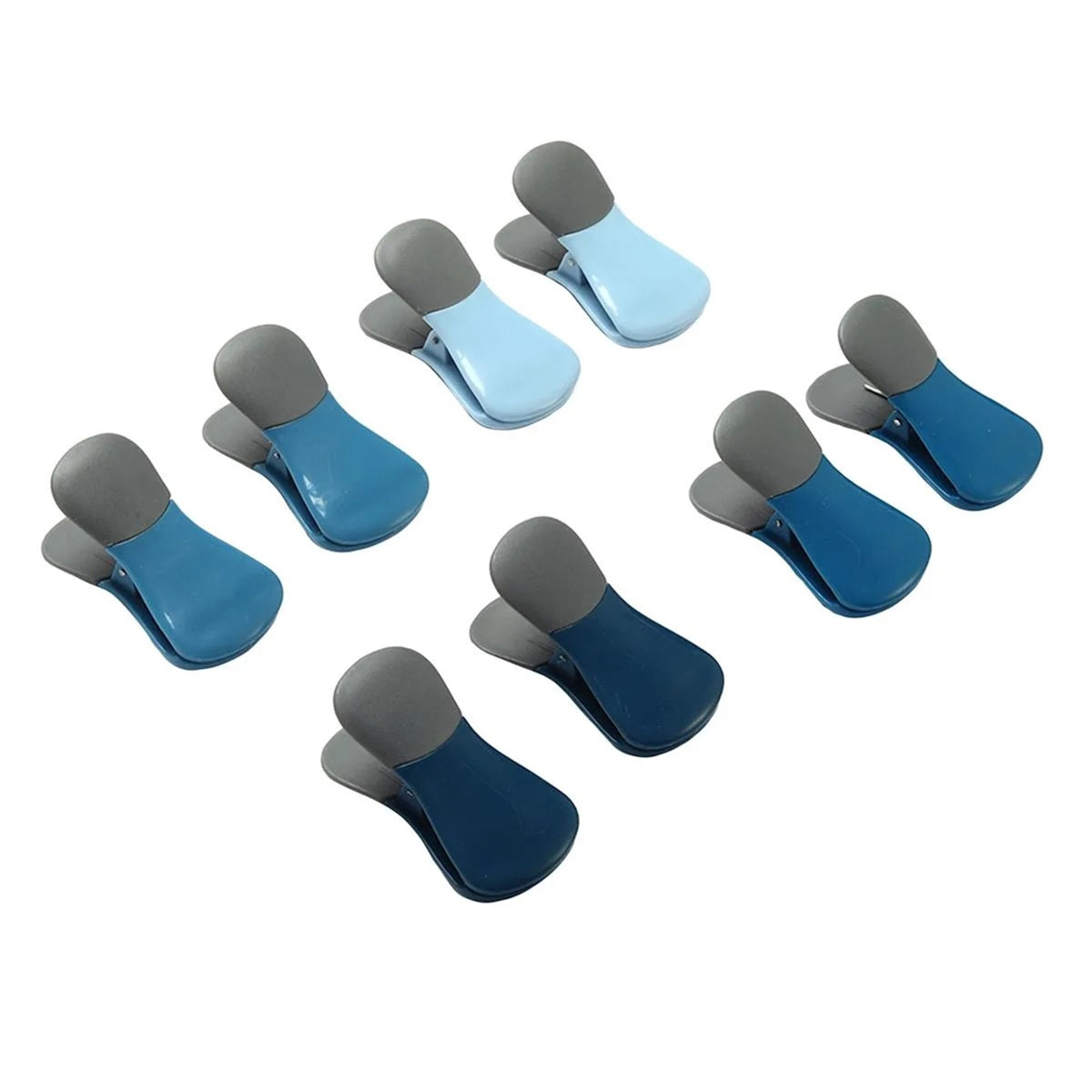 8-Piece Magnetic Bag Clip Set, Blue-0