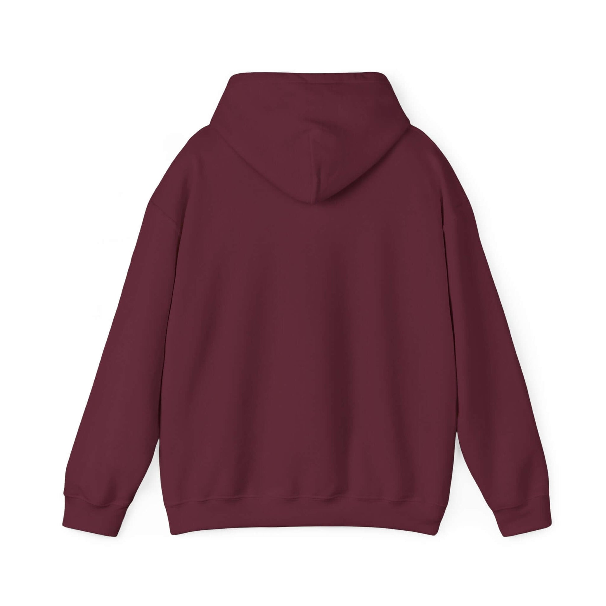 Maroon hoodie on a white background