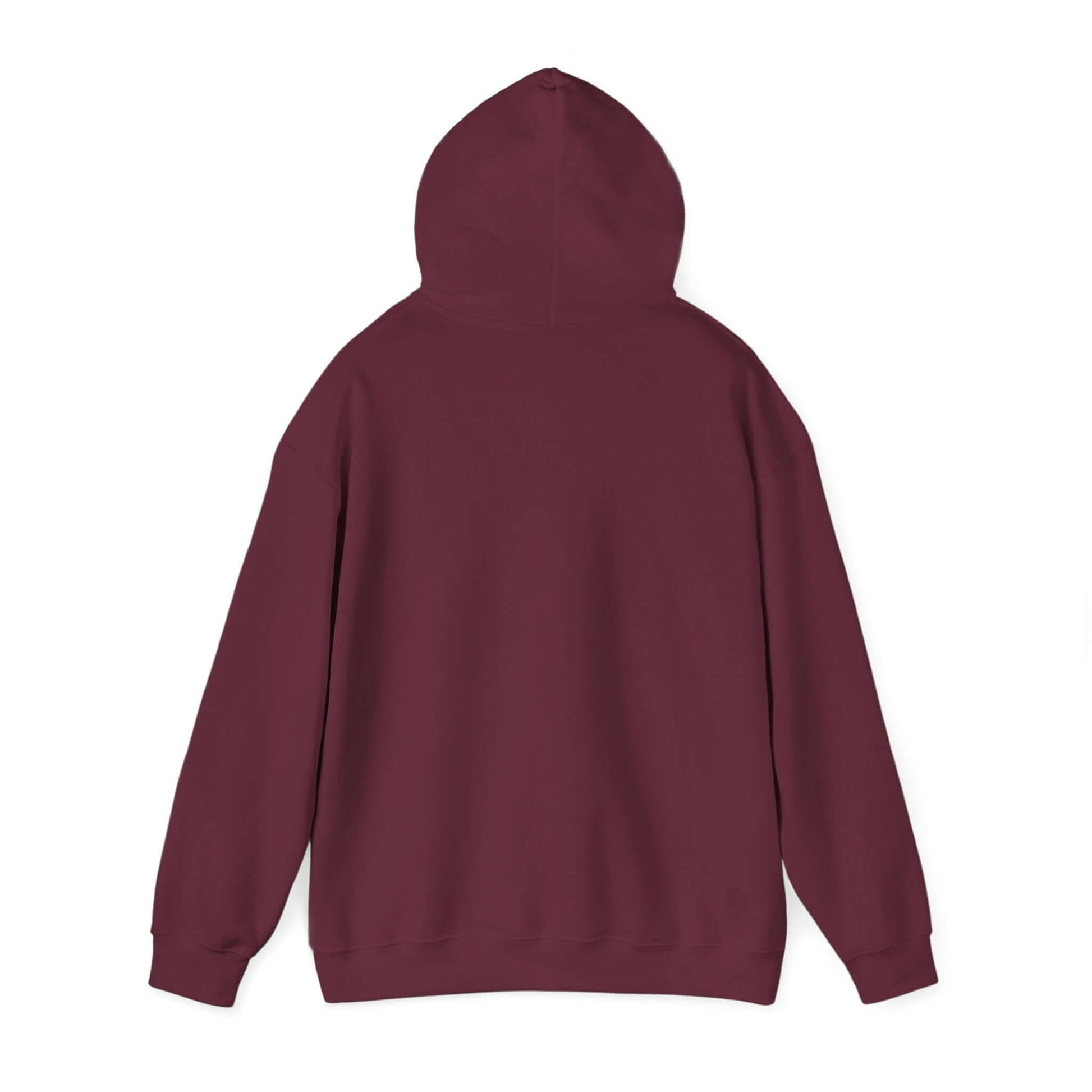 Maroon hoodie on a white background