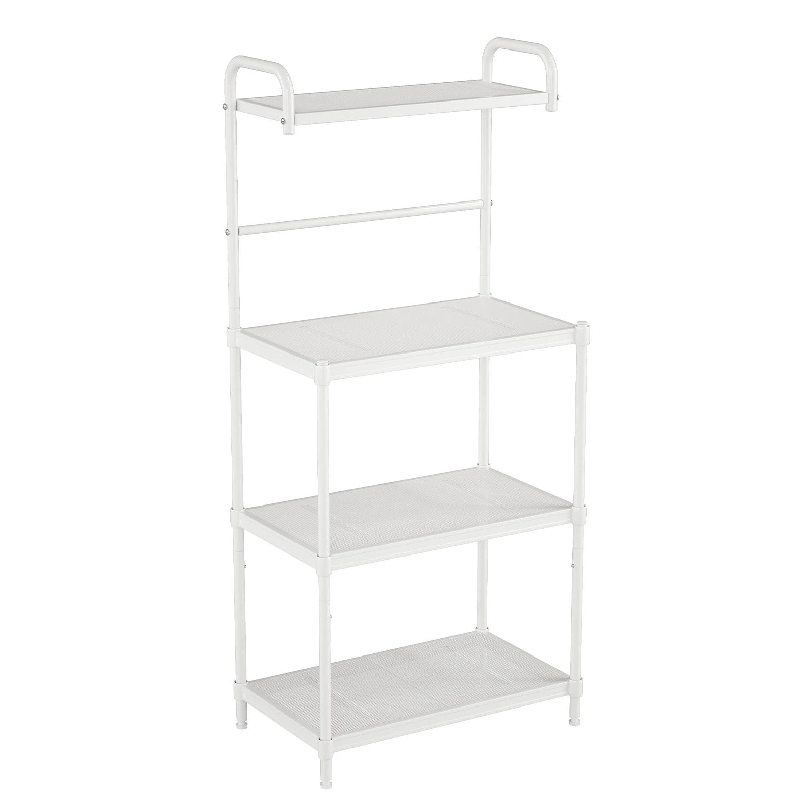 4-Tier Kitchen Storage Baker Microwave Oven Rack Shelves-White by DirectDeals
