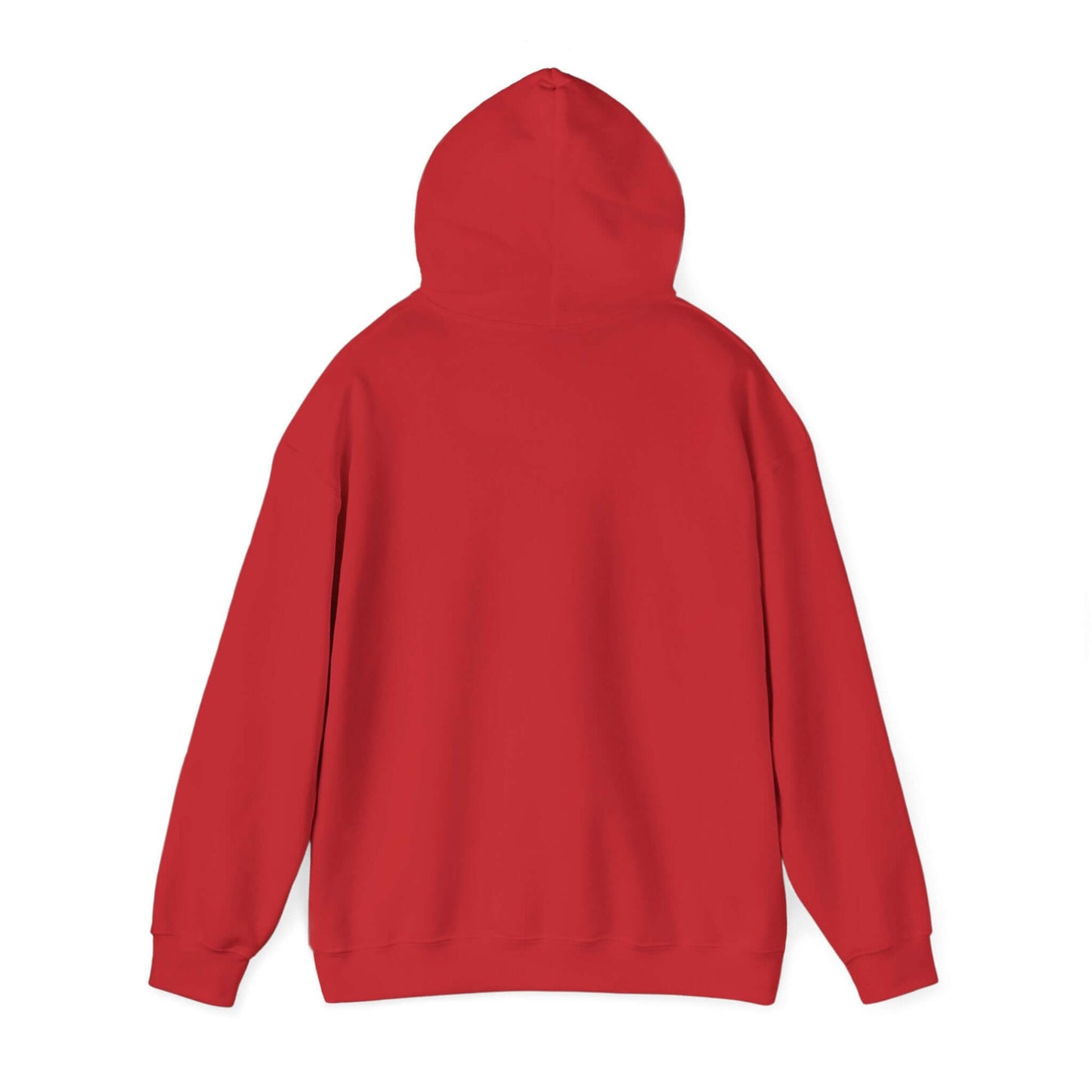 Red hoodie on a white background