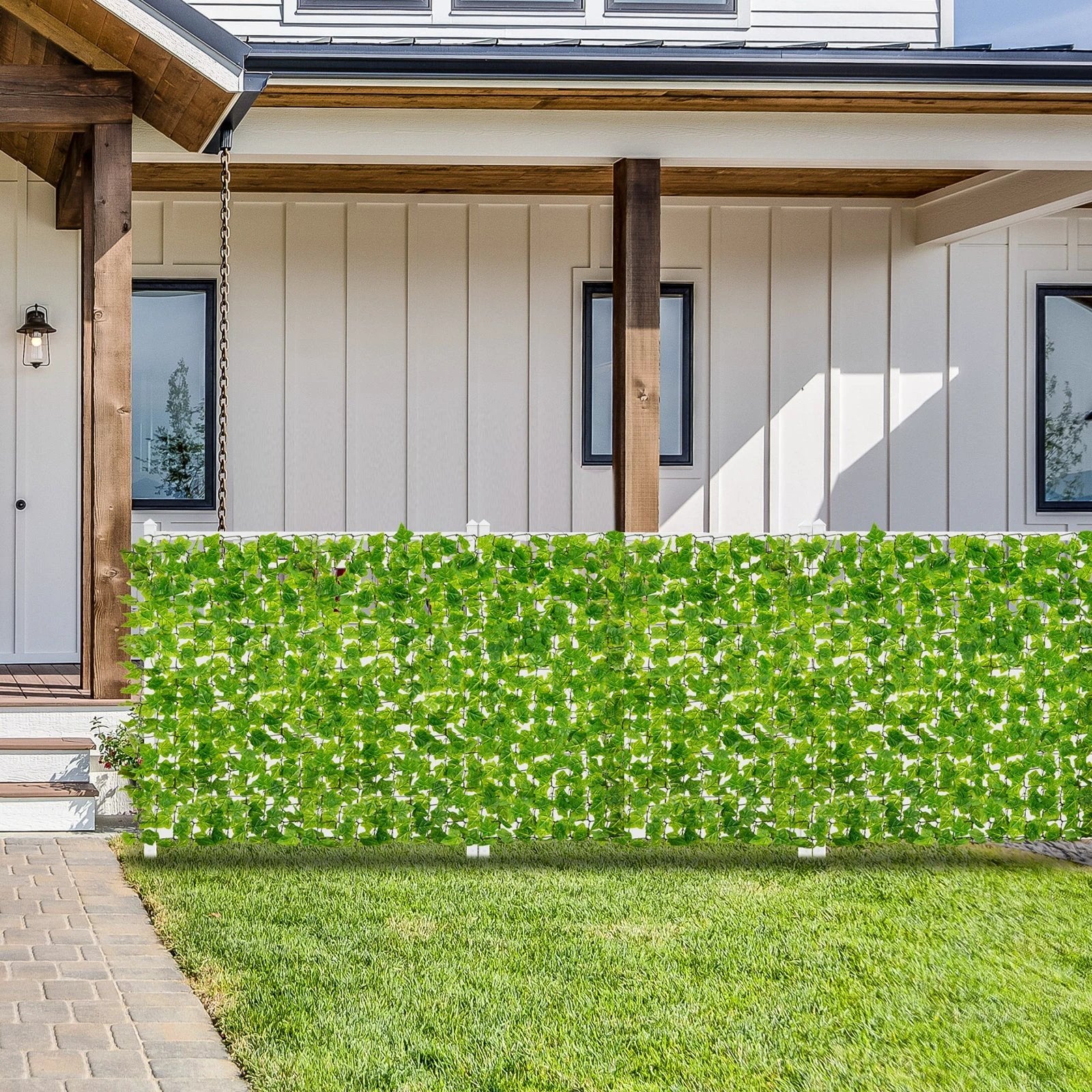 120 x 40 Inch Artificial Ivy Privacy Fence Faux Ivy Vines Covering by DirectDeals
