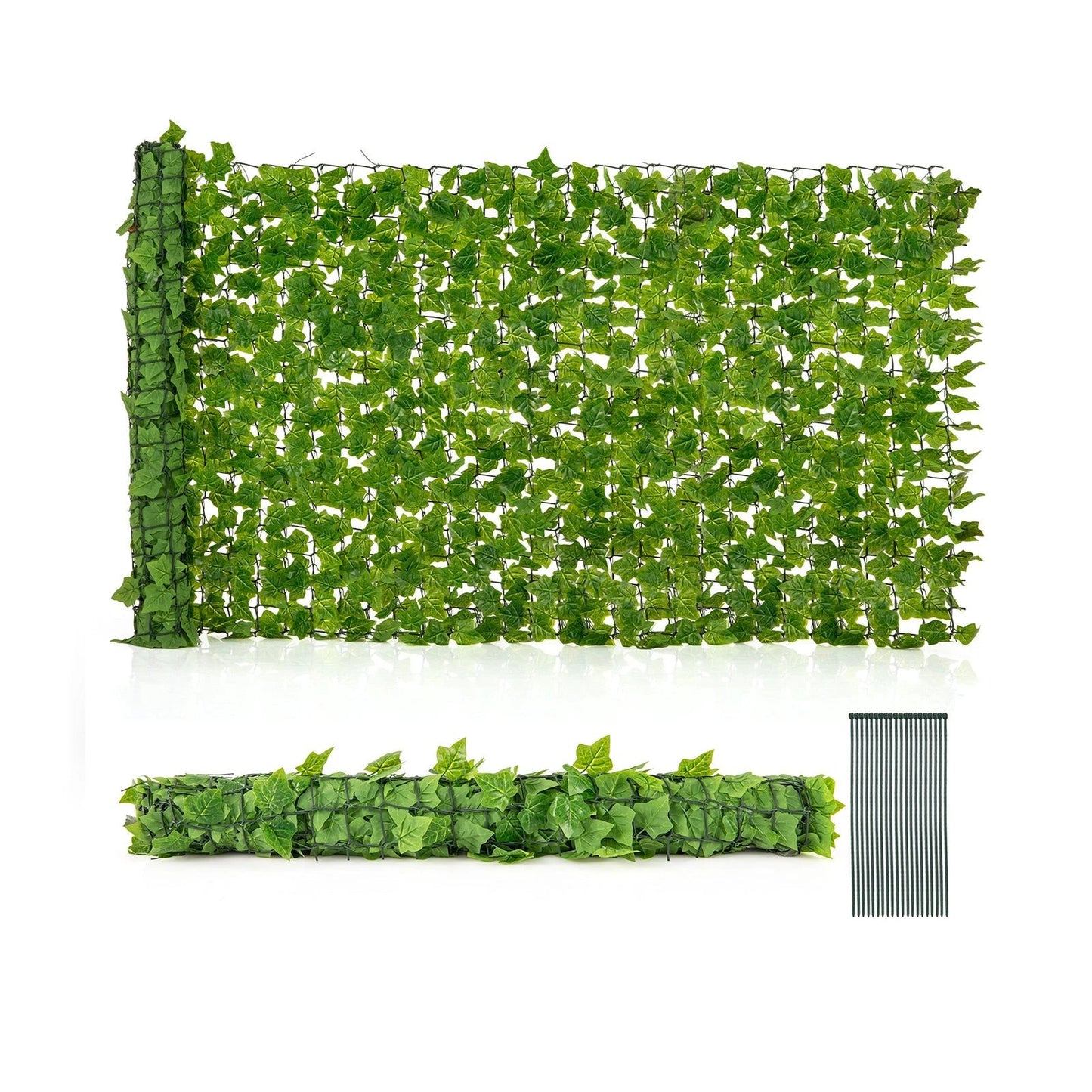 120 x 40 Inch Artificial Ivy Privacy Fence Faux Ivy Vines Covering by DirectDeals