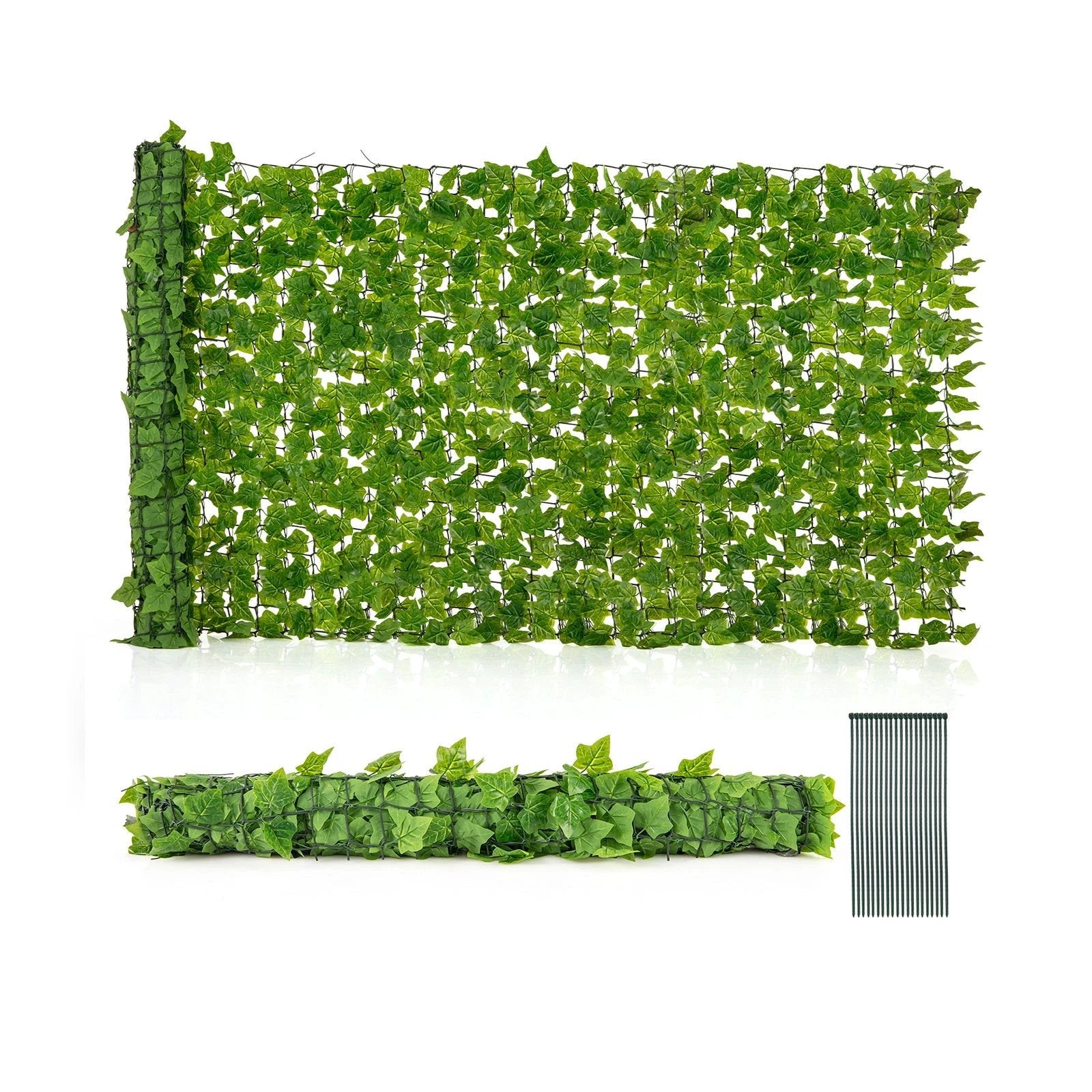 120 x 40 Inch Artificial Ivy Privacy Fence Faux Ivy Vines Covering by DirectDeals