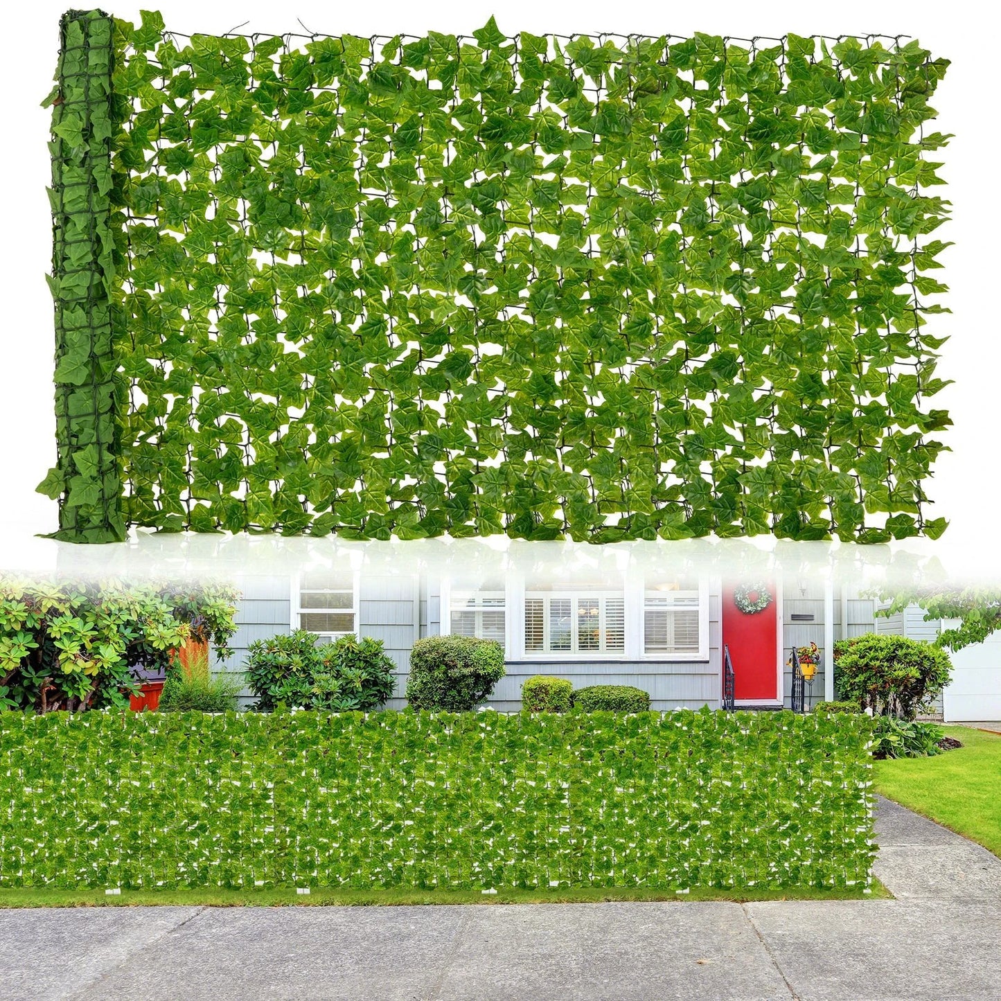 120 x 40 Inch Artificial Ivy Privacy Fence Faux Ivy Vines Covering by DirectDeals