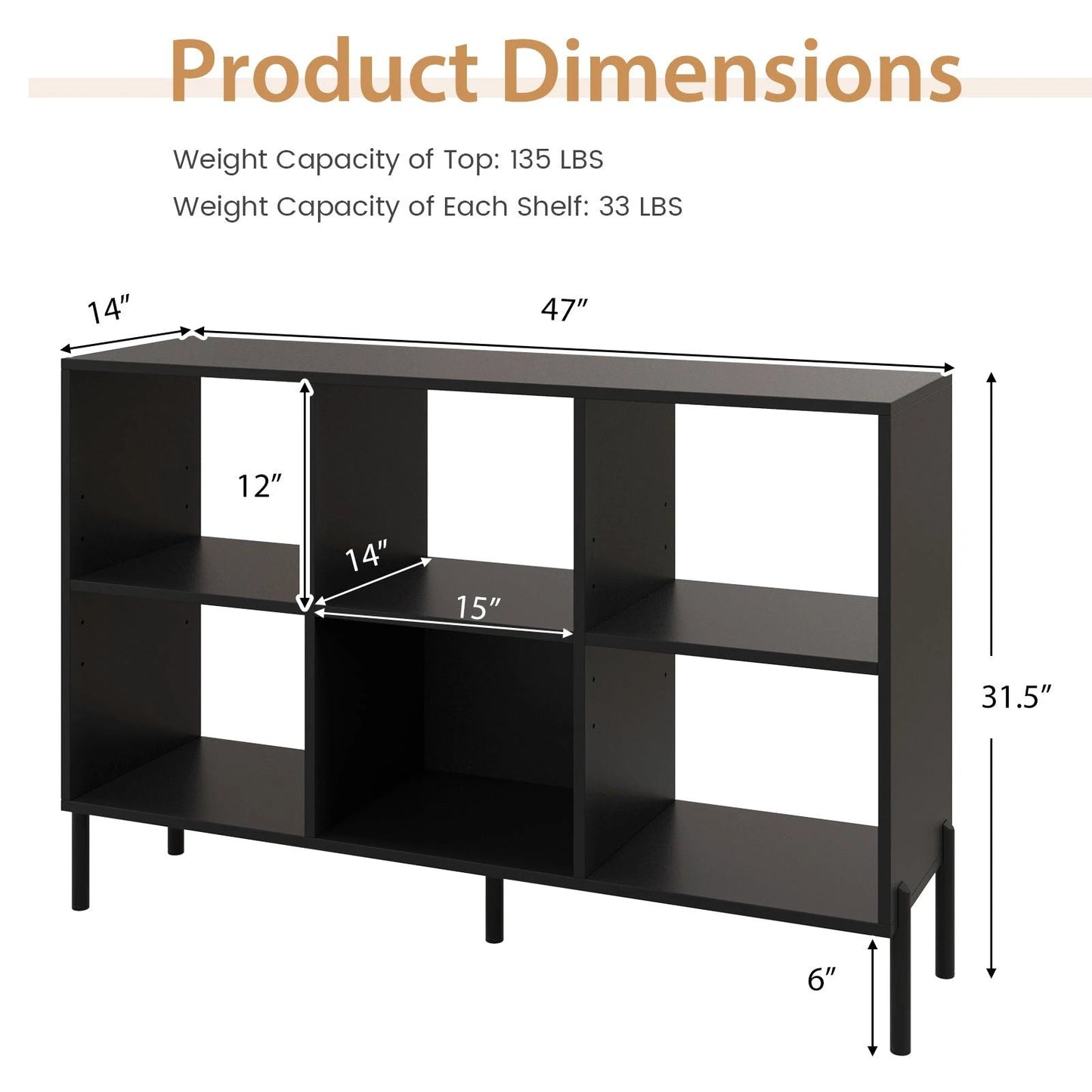 Open-Back Bookshelf with Drawer for Study-Black by DirectDeals