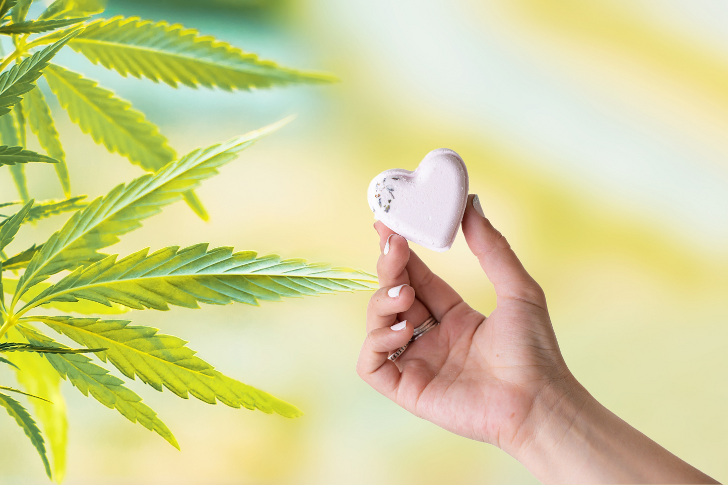 CBD -  5 Hearts Shaped Shower Steamers/ fizzies with CBD - in a Gift Box - Can be personalized. (THC free)-2
