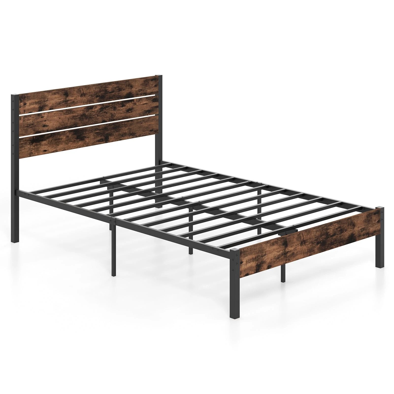 Full/King/Queen/Twin Size Bed Frame with High Headboard and Mute Bar-Full Size by DirectDeals