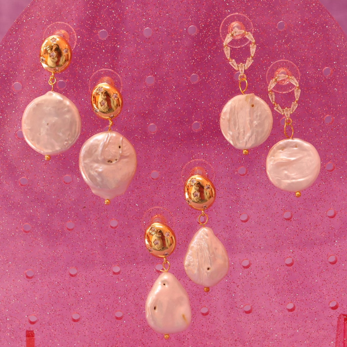Cupid's Currency - Keshi Pearl Earrings