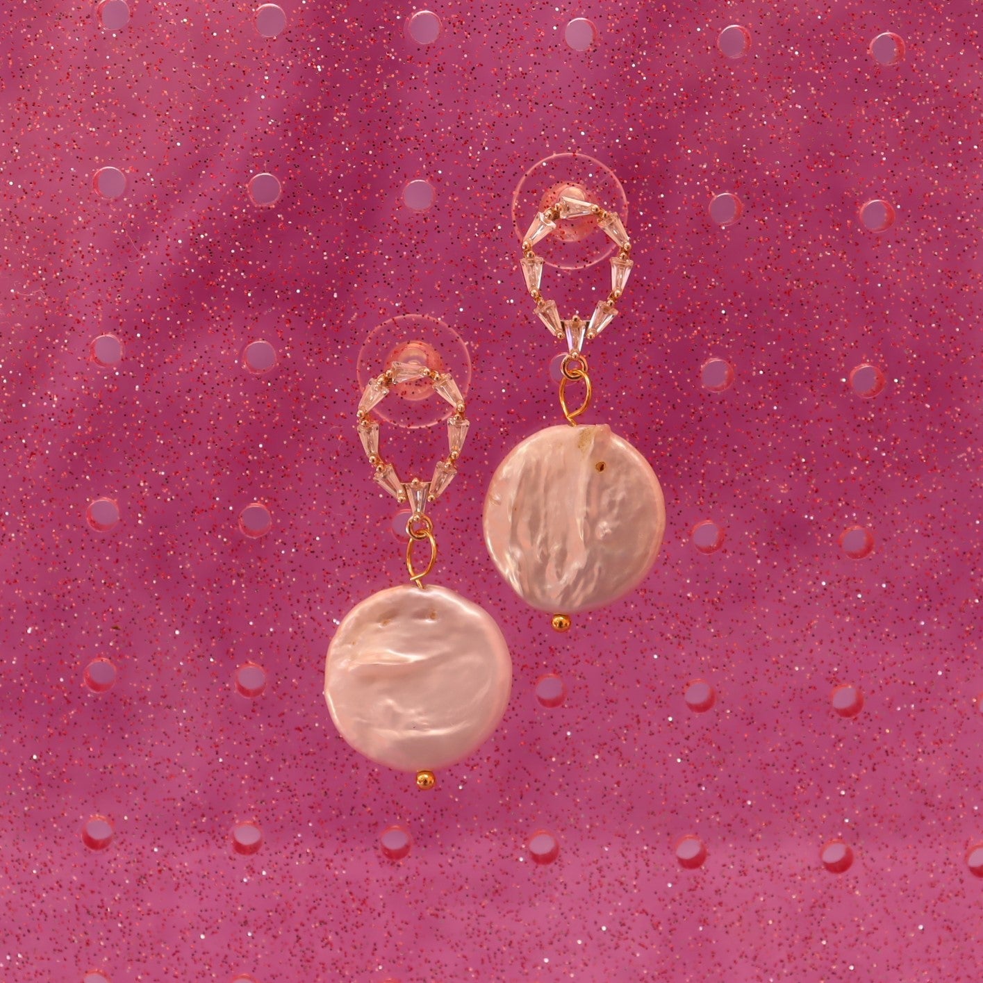 Cupid's Currency - Keshi Pearl Earrings