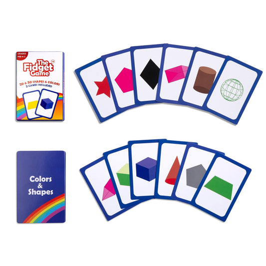 .2D & 3D Shapes & Colors Card Pack by The Fidget Games