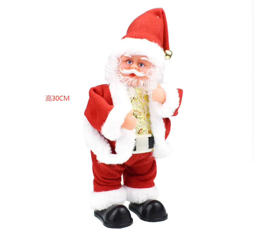 Santa Claus figurine with a height indication of 30CM on a white background