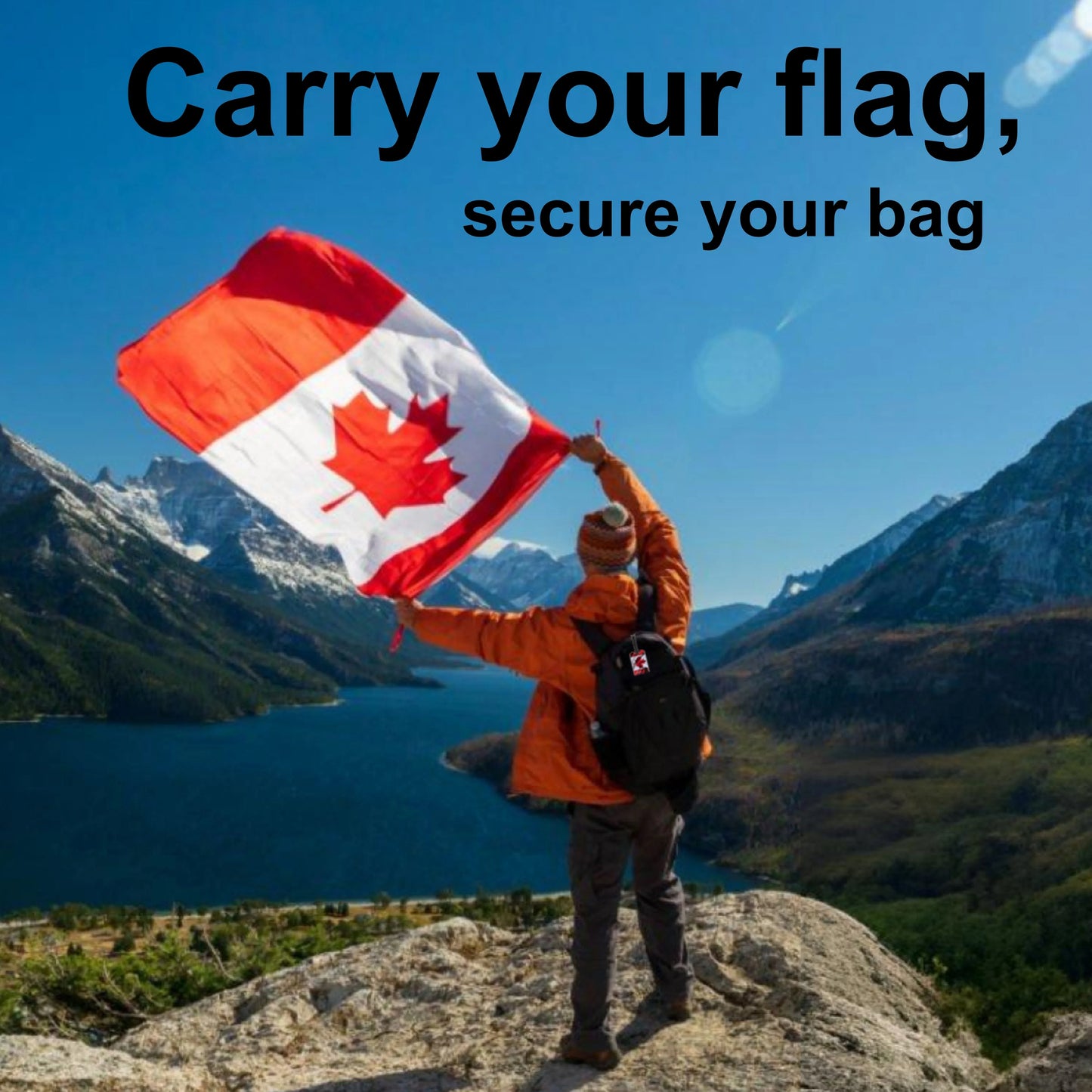 Smart Bag Security Tag - Canada Flag [Pack 2]-2